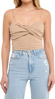 Grey Lab Ruched Twist Camisole