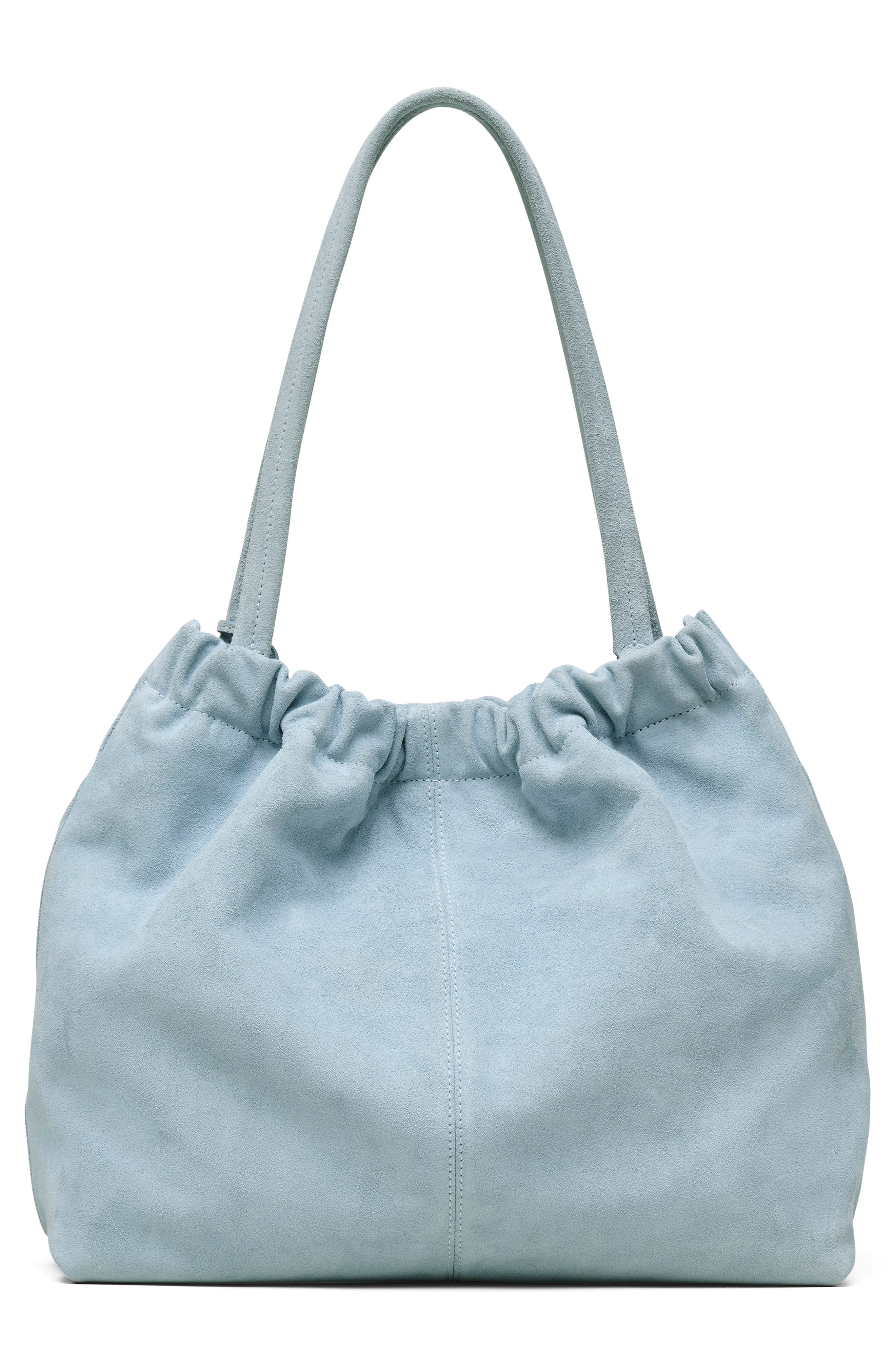 Marc Jacobs The Cristina Suede Tote, Alternate, color, Blue Mist