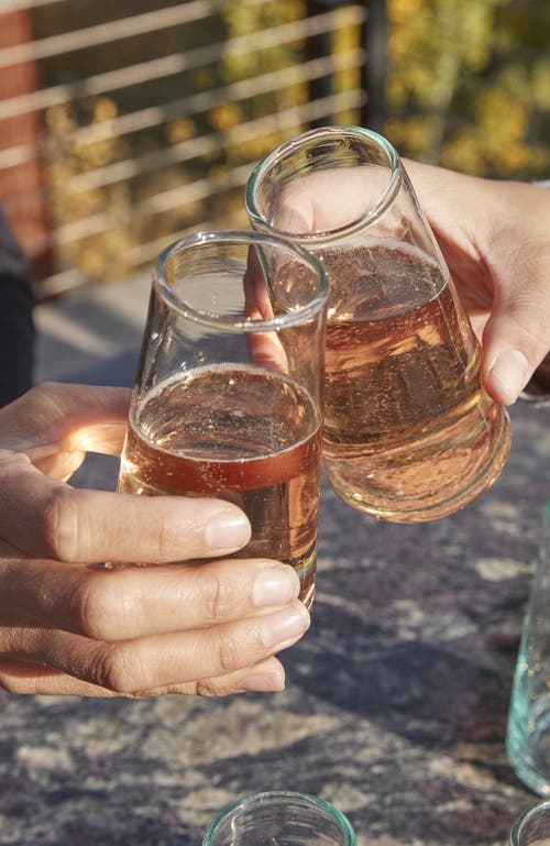 Verve Culture Moroccan Champagne Glass In Clear