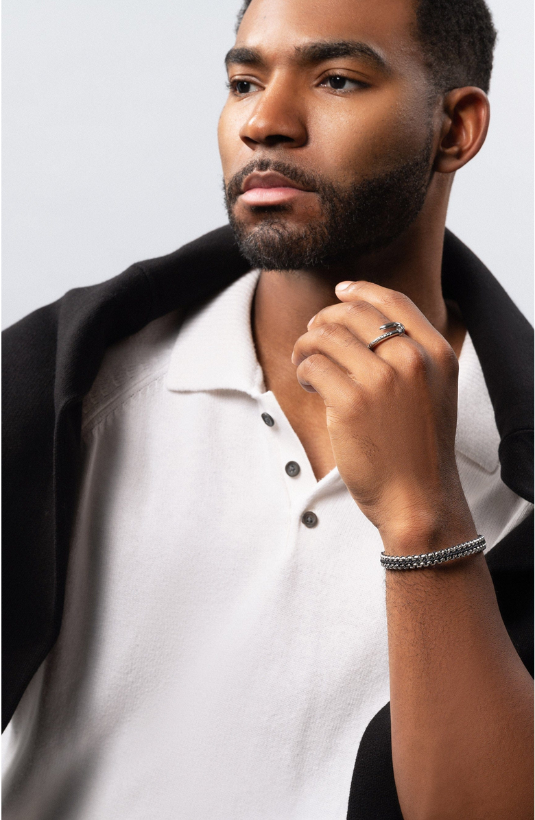 Nialaya Woven Box Chain Bracelet, Alternate, color,