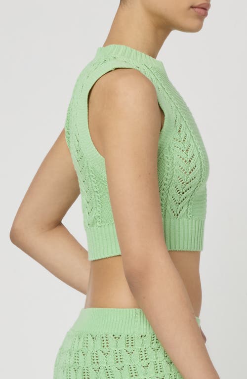 Florence By Mills Pointelle Knit Crop Tank