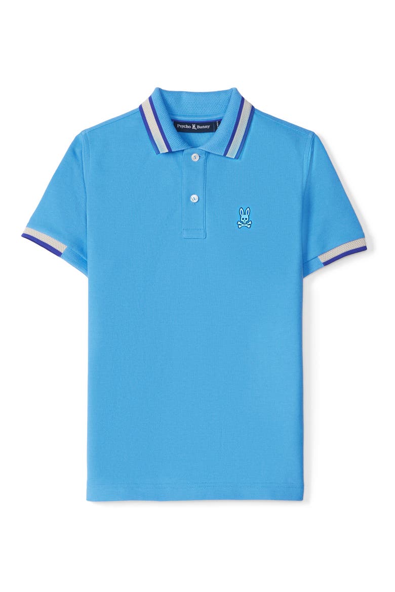 Kids' Woodstock Tipped Piqué Polo, Main, color, MARINA