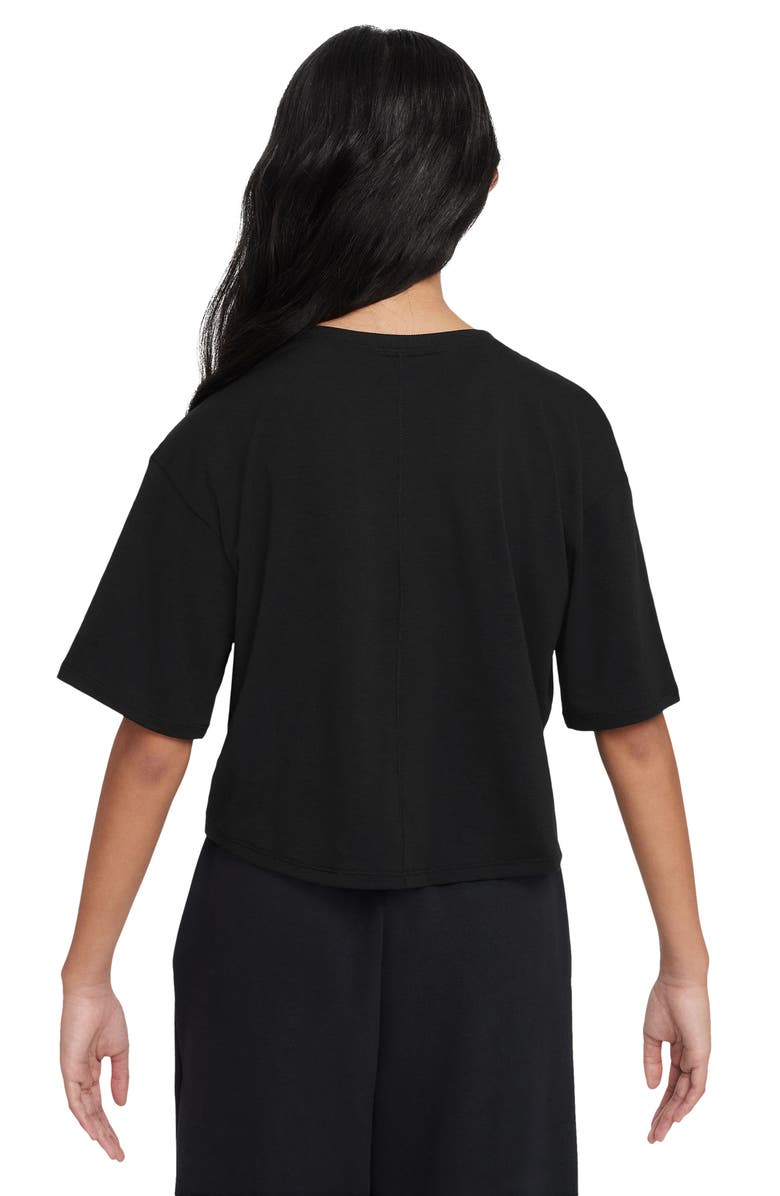 Nike Kids' Sportswear Dri-FIT One T-Shirt, Alternate, color, Black/ White