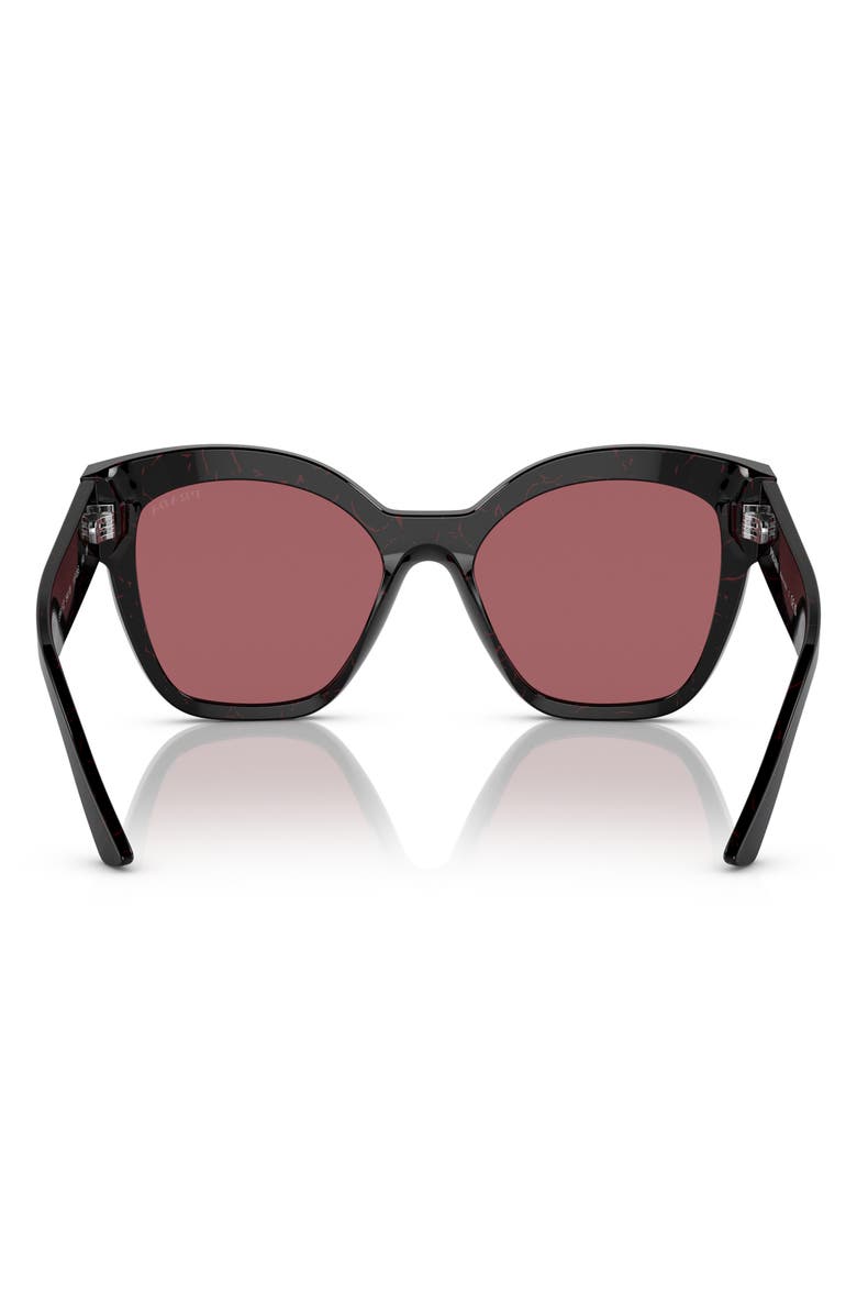 Prada 54mm Square Sunglasses, Alternate, color, Dark Violet
