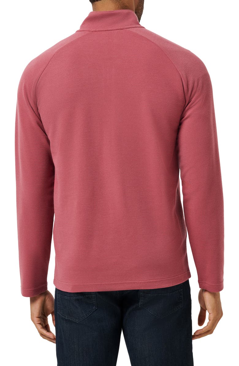 TravisMathew Thermal Quarter Zip Pullover, Alternate, color, Roan Rouge