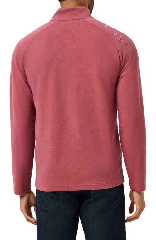 Travismathew Thermal Quarter Zip Pullover In Pink