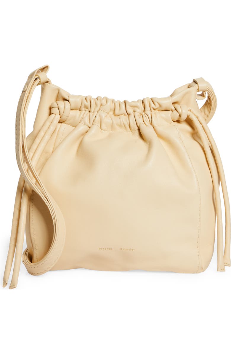 Proenza Schouler Drawsting Pouch Leather Crossbody Bag, Main, color,