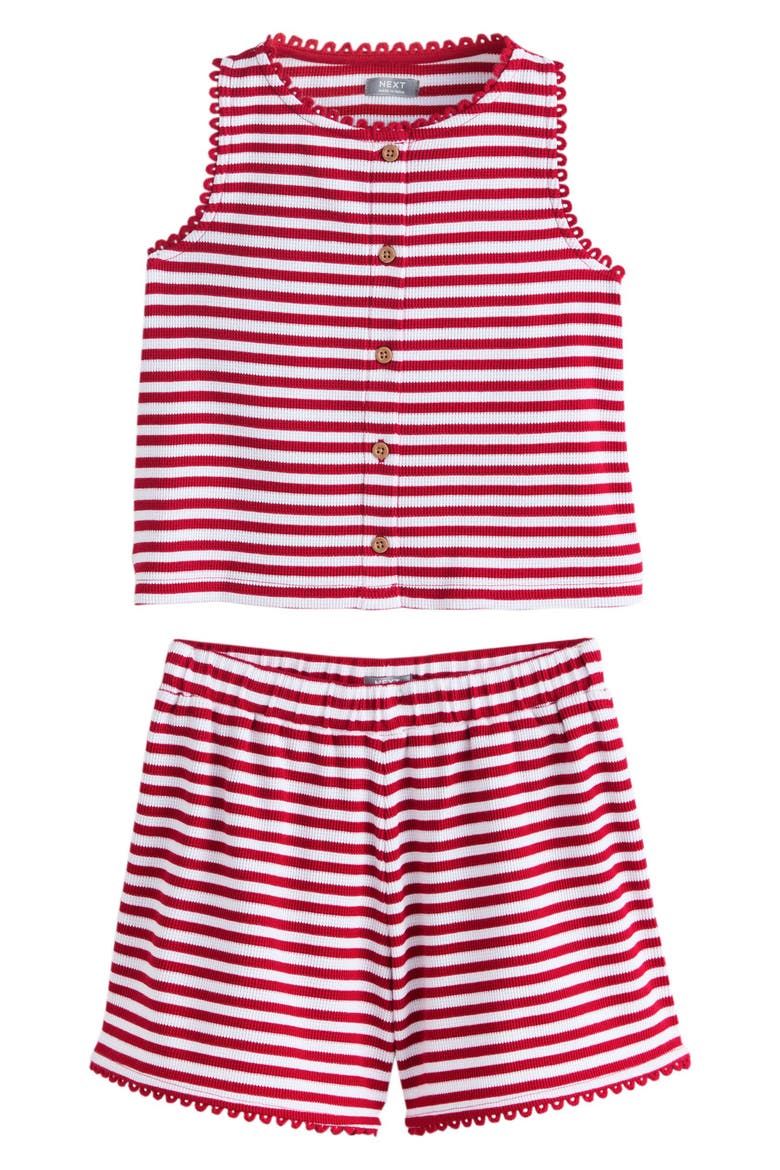 Kids' Stripe Tank & Shorts Set, Main, color, RED