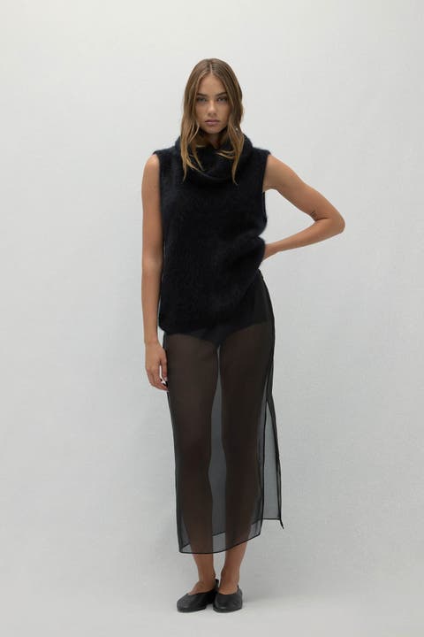 Chiara Sleeveless Turtleneck Sweater