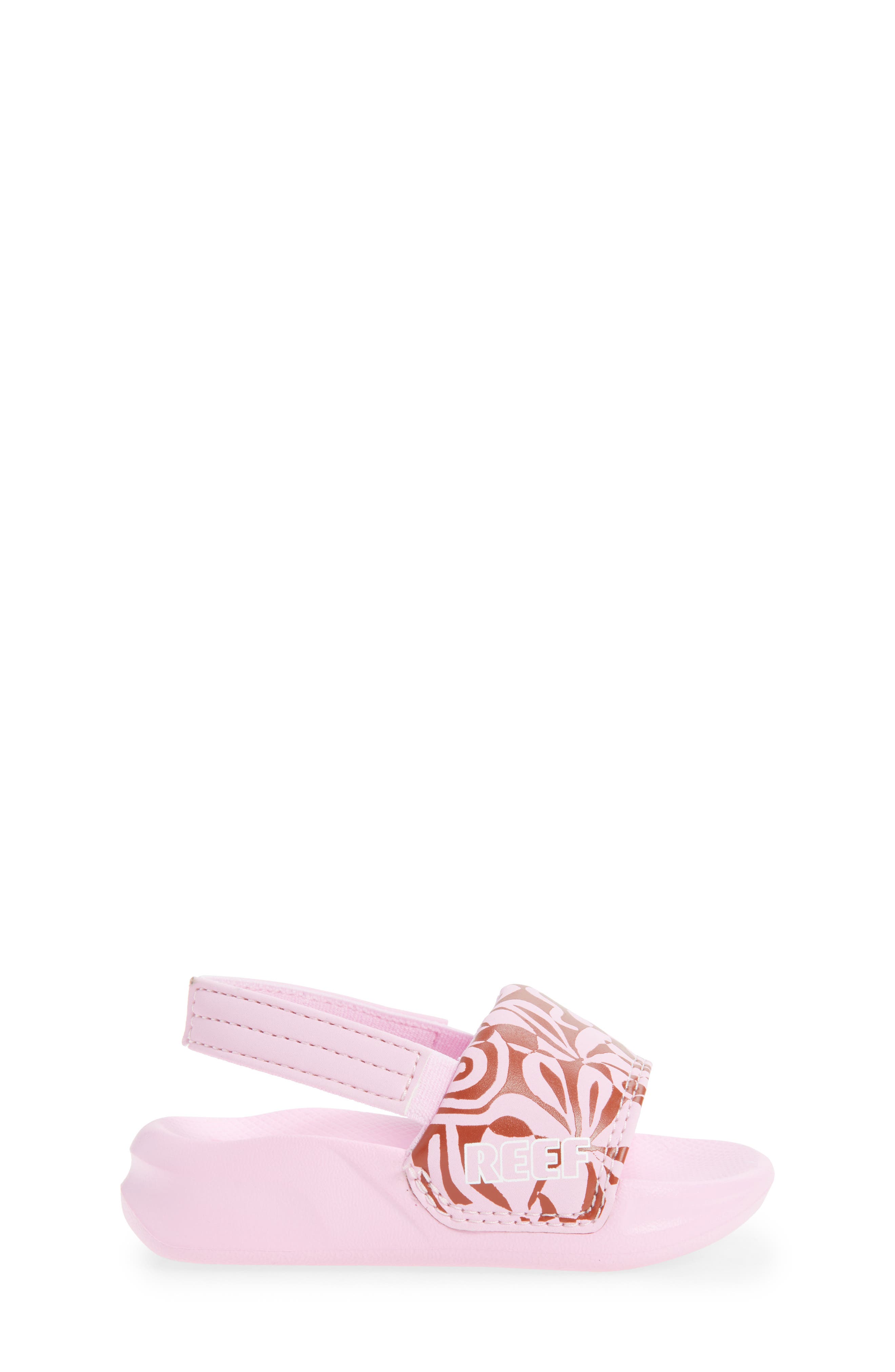 Reef Kids' Little One Slide Sandal, Alternate, color, Pink Modern Floral
