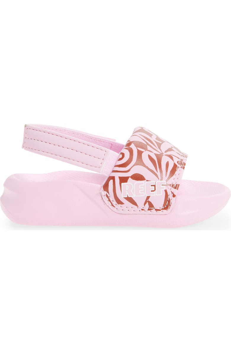 Reef Kids' Little One Slide Sandal, Alternate, color, Pink Modern Floral