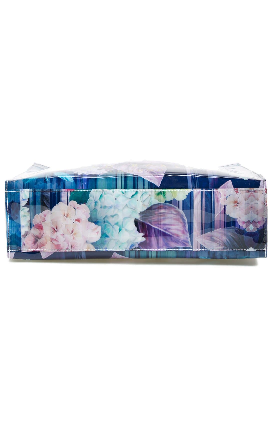 'Danacon - Large Hydrangea Haze Icon' Tote, Alternate, color, NAVY