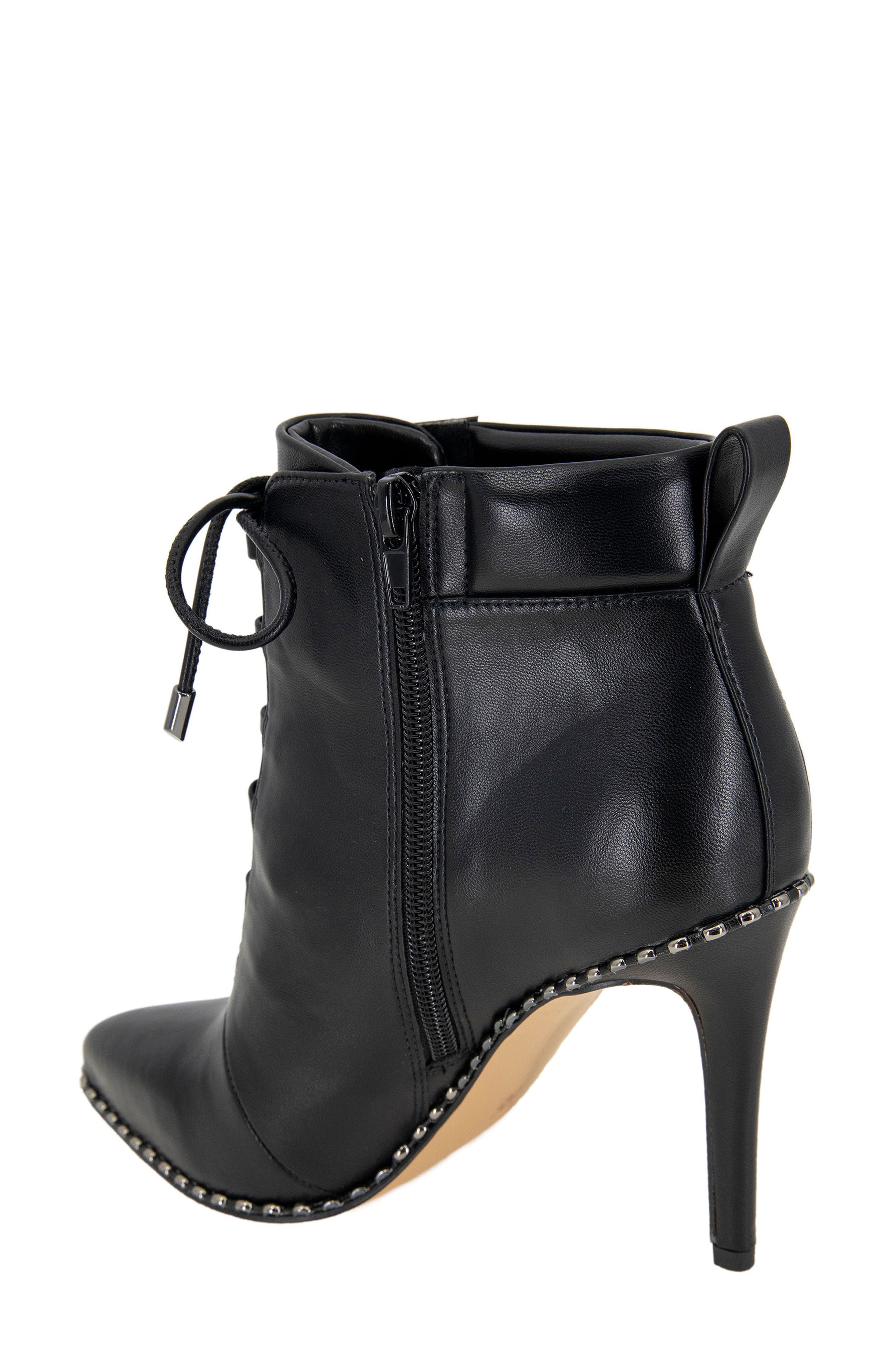BCBGeneration Hinna Pointy Toe Lace-Up Bootie, Alternate, color, 