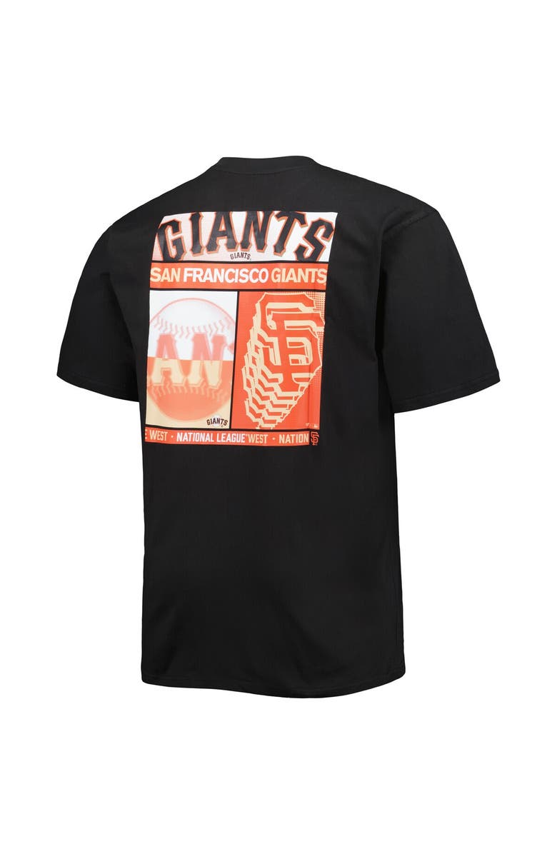 PROFILE Men's Black San Francisco Giants Two-Sided T-Shirt, Alternate, color,
