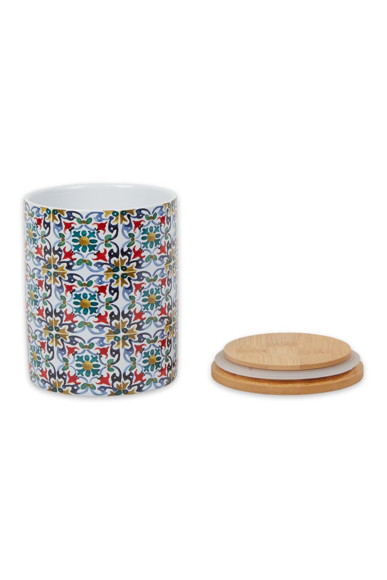 Floral Tile Ceramic Canister Set/3, Alternate, color, Floral