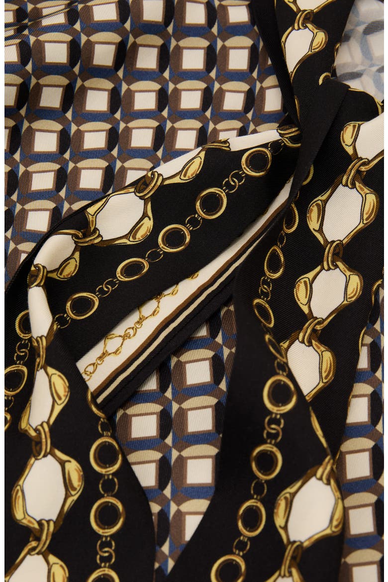 Carmine Scarf Shirt, Alternate, color, NAVY/ GOLD