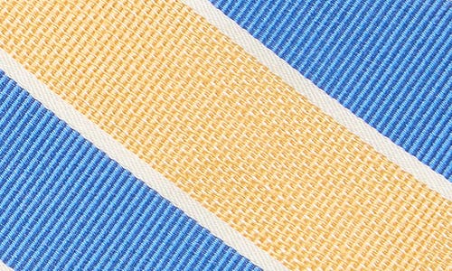 Brooks Brothers Wide Diagonal Stripe Tie In Yellow