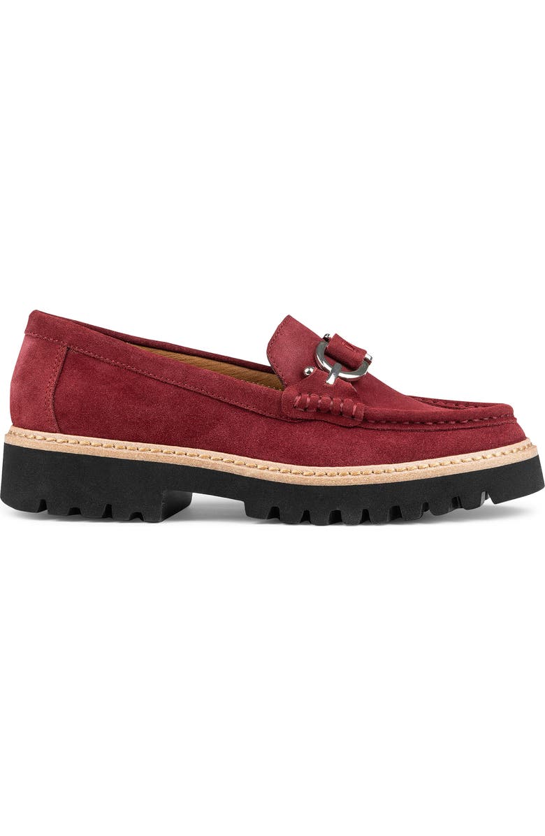 Donald Pliner Helioci Moc Toe Loafer, Alternate, color, Cranberry