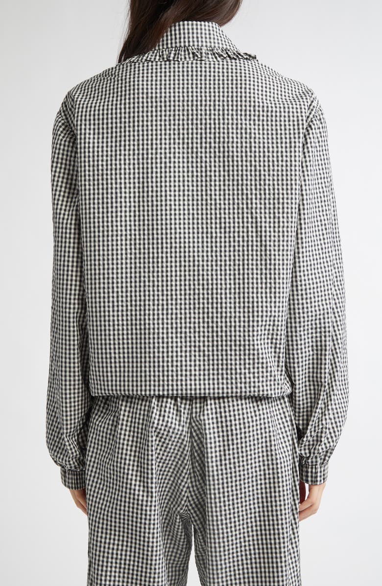 Tanner Fletcher Gender Inclusive Archie Ruffle Trim Track Jacket, Alternate, color,