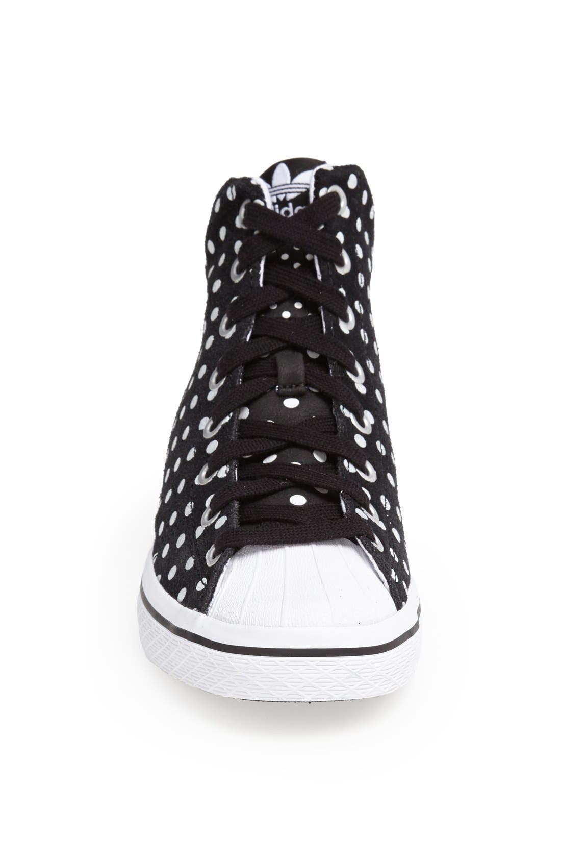 'Star' High Top Sneaker, Alternate, color, BLACK/ WHITE