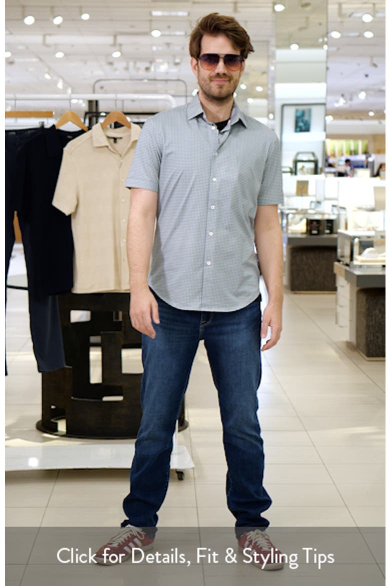 Miles OoohCotton® Geo Print Short Sleeve Button-Up Shirt video
