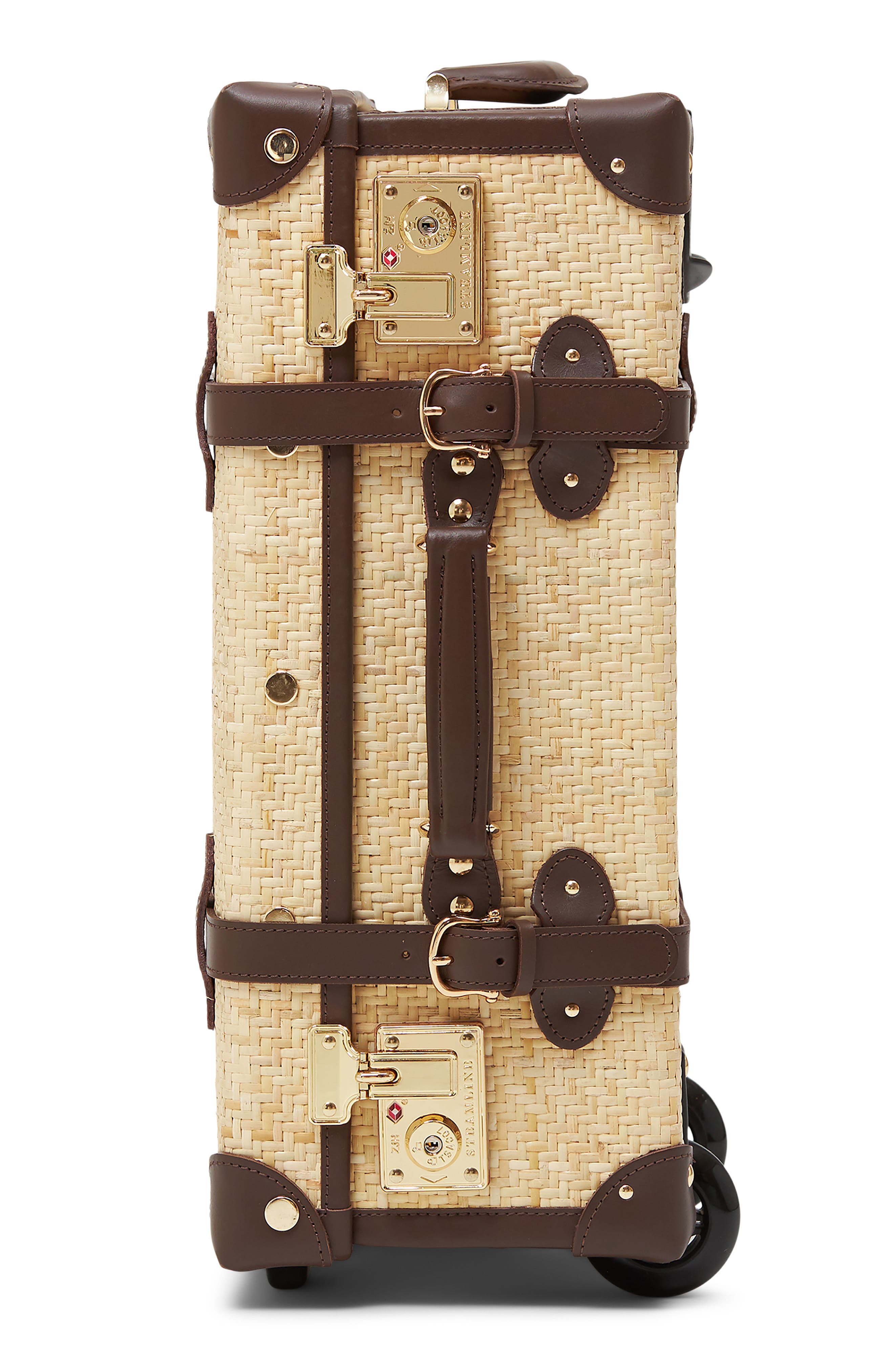 SteamLine Luggage The Explorer 20-Inch Rattan Rolling Carry-On, Alternate, color, 