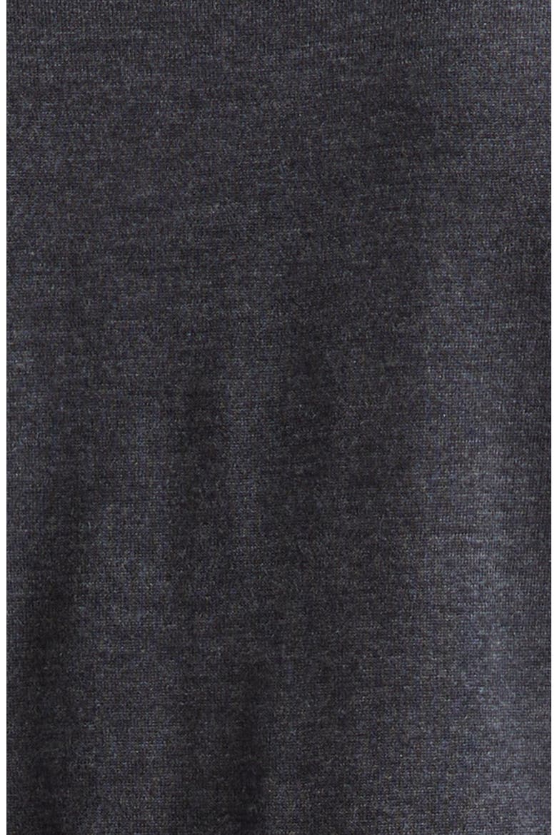 Fine Gauge Cashmere & Silk Crewneck Sweater, Alternate, color, IG680 LIGHT CHARCOAL
