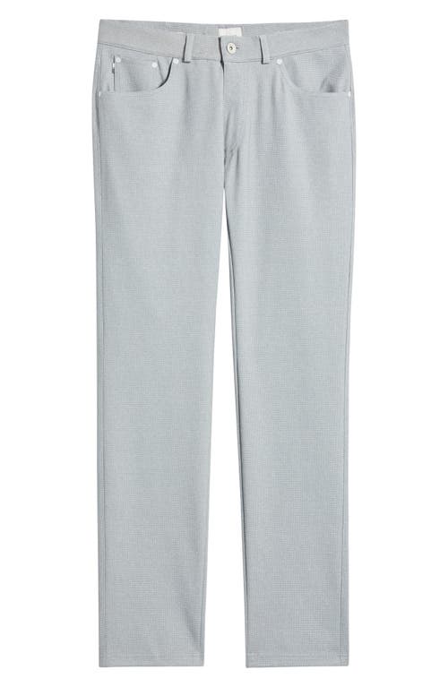 Brax Chuck Hi-flex Modern Fit Houndstooth Five-pocket Pants In Platinum