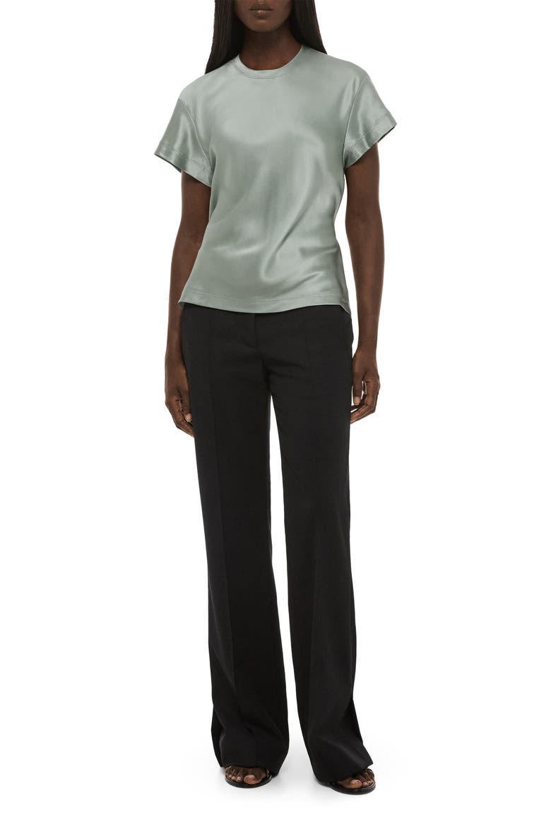 Silk Satin Top, Alternate, color, GREEN TEA
