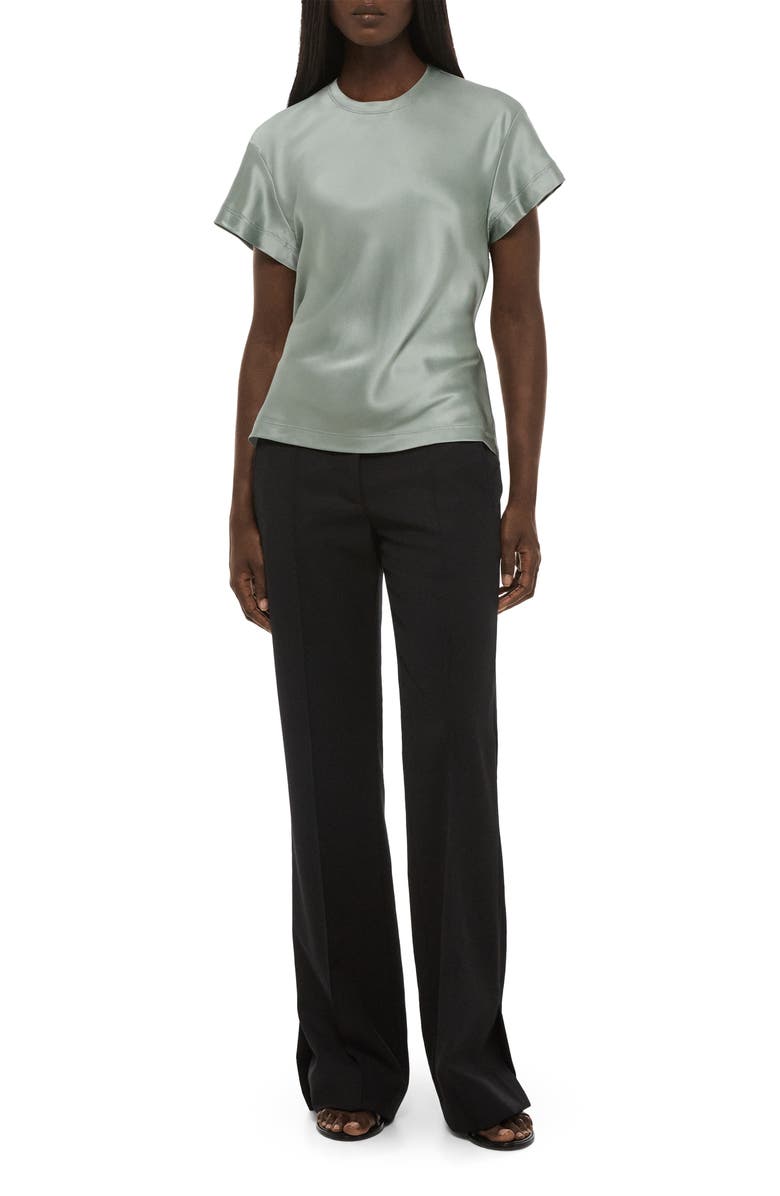 Helmut Lang Silk Satin Top, Alternate, color,