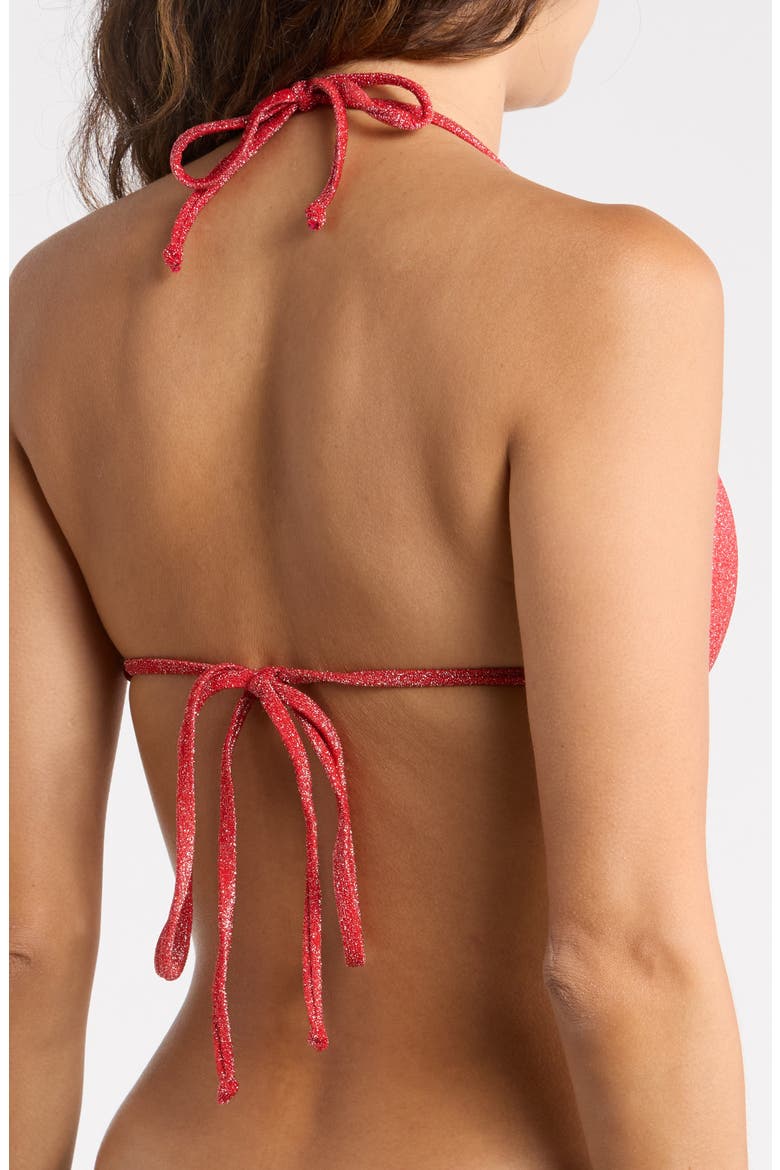 Bali Triangle Bikini Top, Alternate, color, FLAME