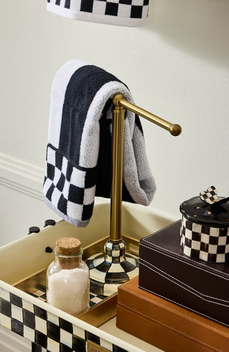 MACKENZIE CHILDS Courtly Check Guest Towel Holder, Alternate, color, Courtly