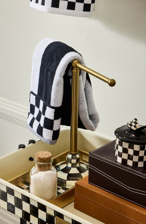 Mackenzie-childs Mackenzie Childs Courtly Check Guest Towel Holder In Multi