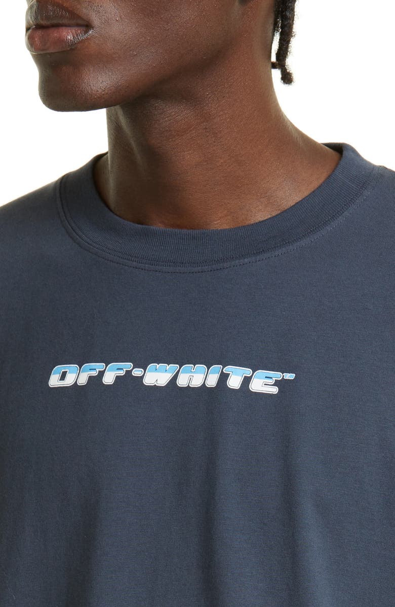Off-White Between Arrow Oversized Cotton Graphic Tee, Alternate, color,