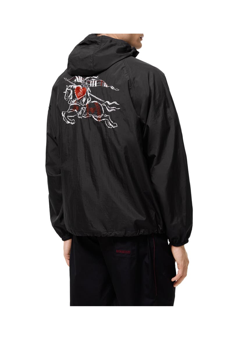 Heart Knight Nylon Clapton Hooded Jacket, Alternate, color, Black