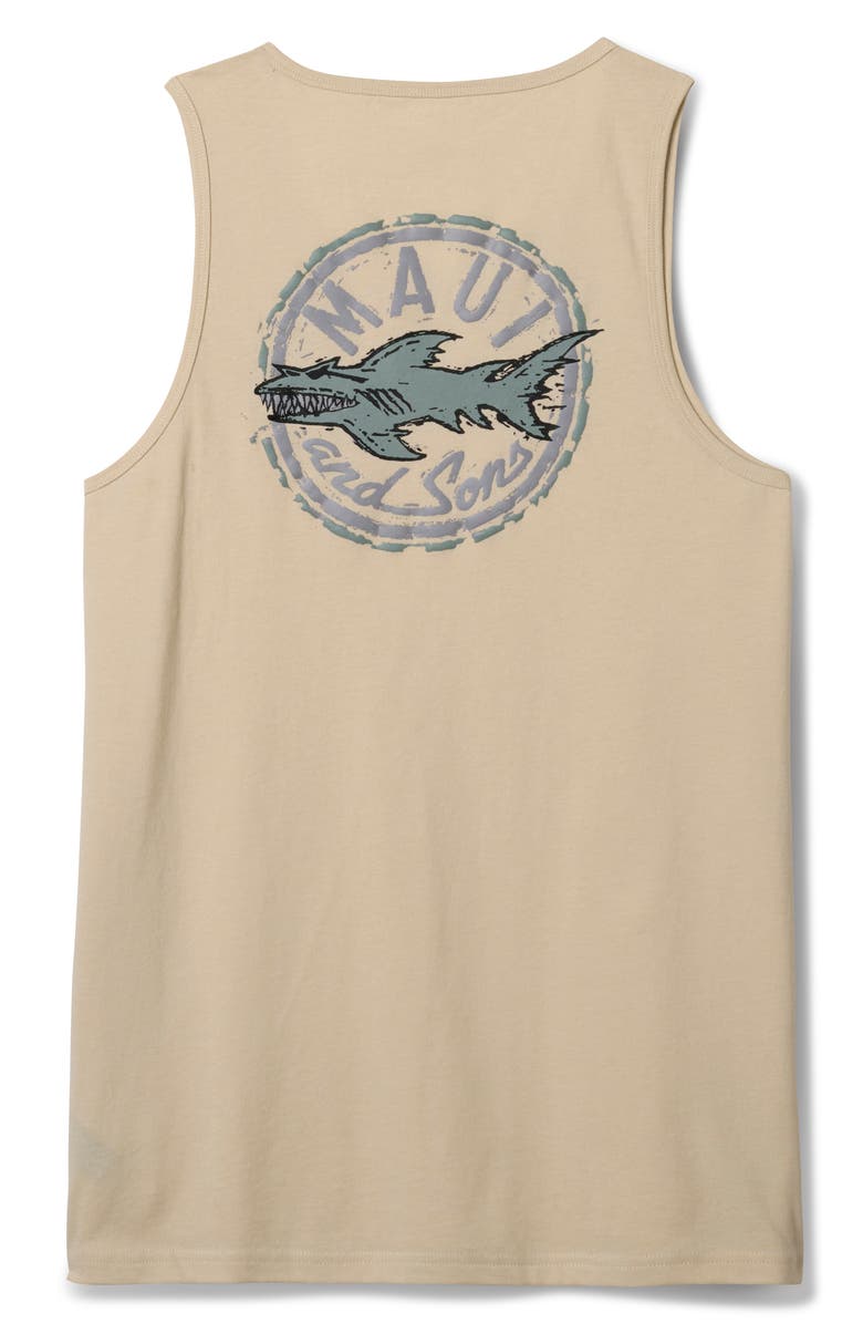 Maui & Sons Aggro Cookie Graphic Tank, Alternate, color, Vanilla
