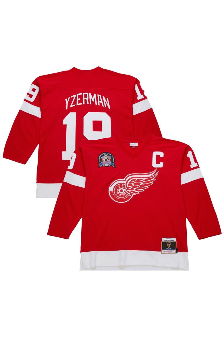 Men's Steve Yzerman Scarlet Detroit Red Wings 1996-97 Power Play Jersey, Main, color, Scarlet