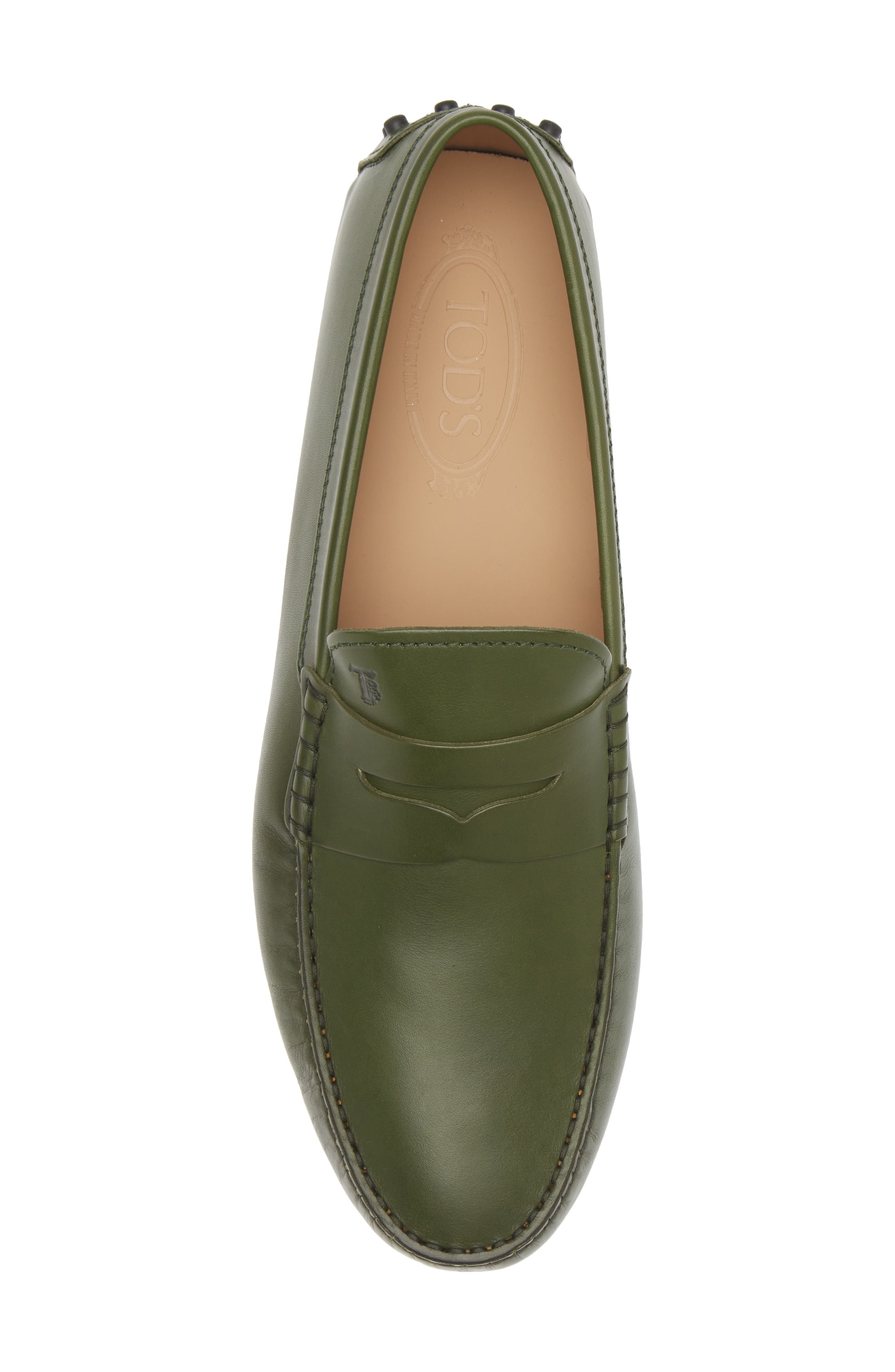 Tod's Calfskin Leather Driving Loafer, Alternate, color, 