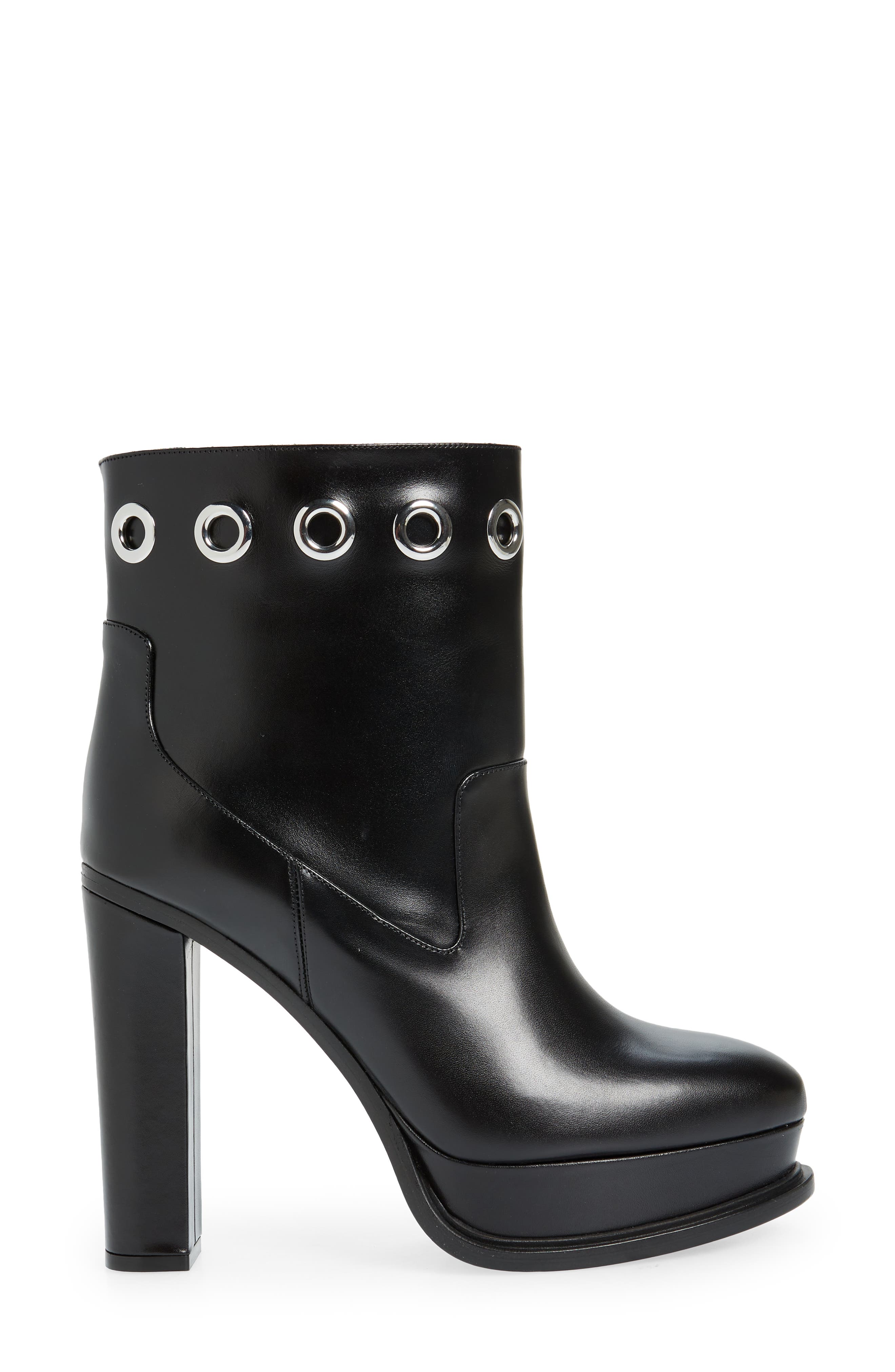McQueen Studded Platform Bootie, Alternate, color, 