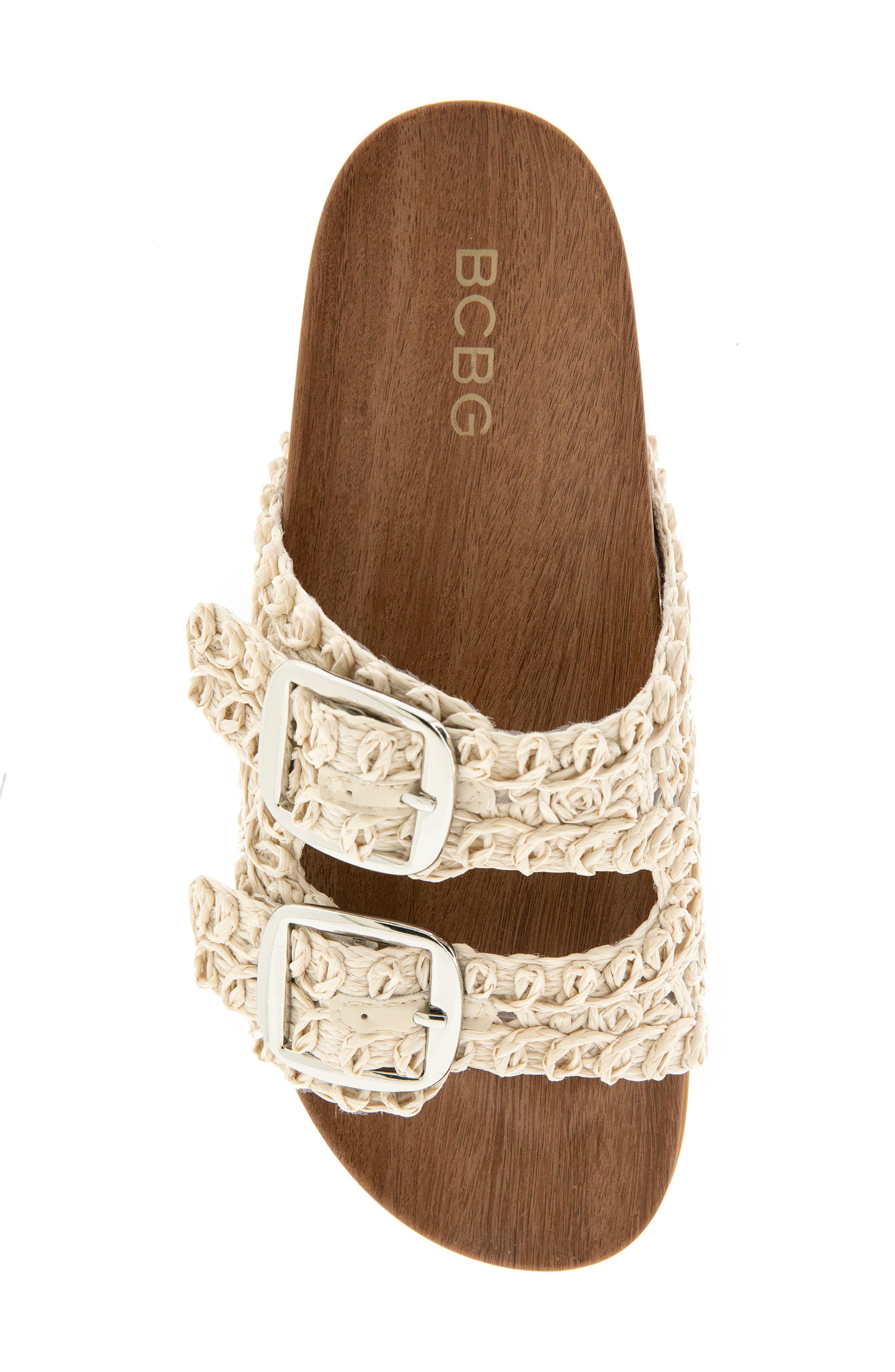 Sanzia Platform Slide Sandal, Alternate, color, IVORY CREAM