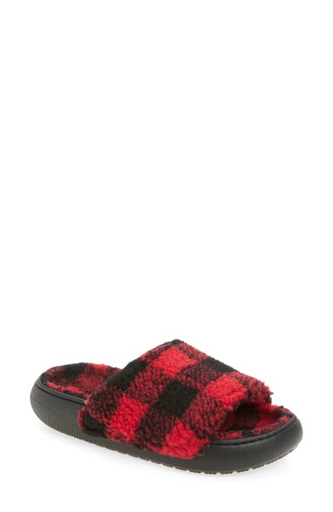 Classic Buffalo Check Slide Slipper (Women)