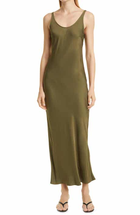 Akiya Satin Tank Maxi Dress