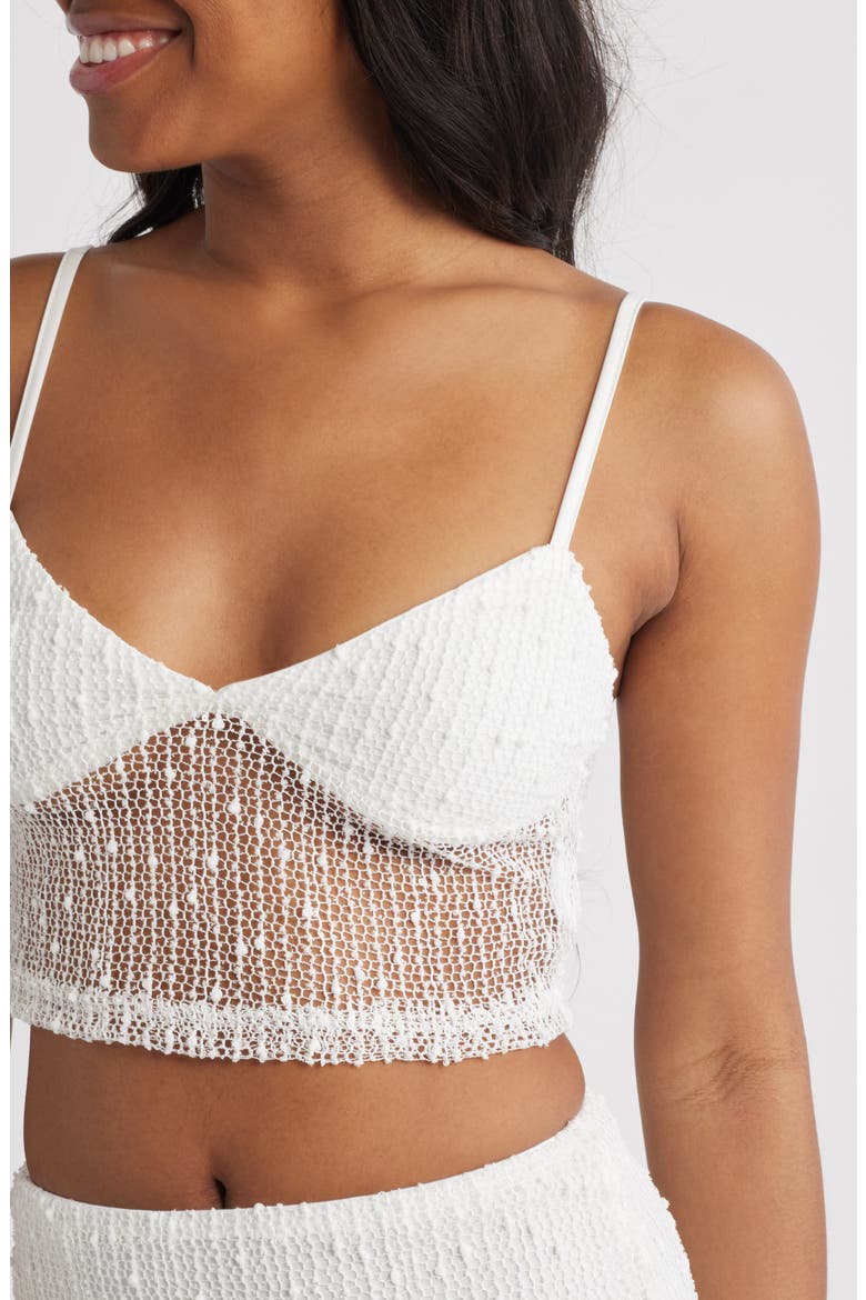 Aarti Openwork Camisole & Skirt Set, Alternate, color, WHITE