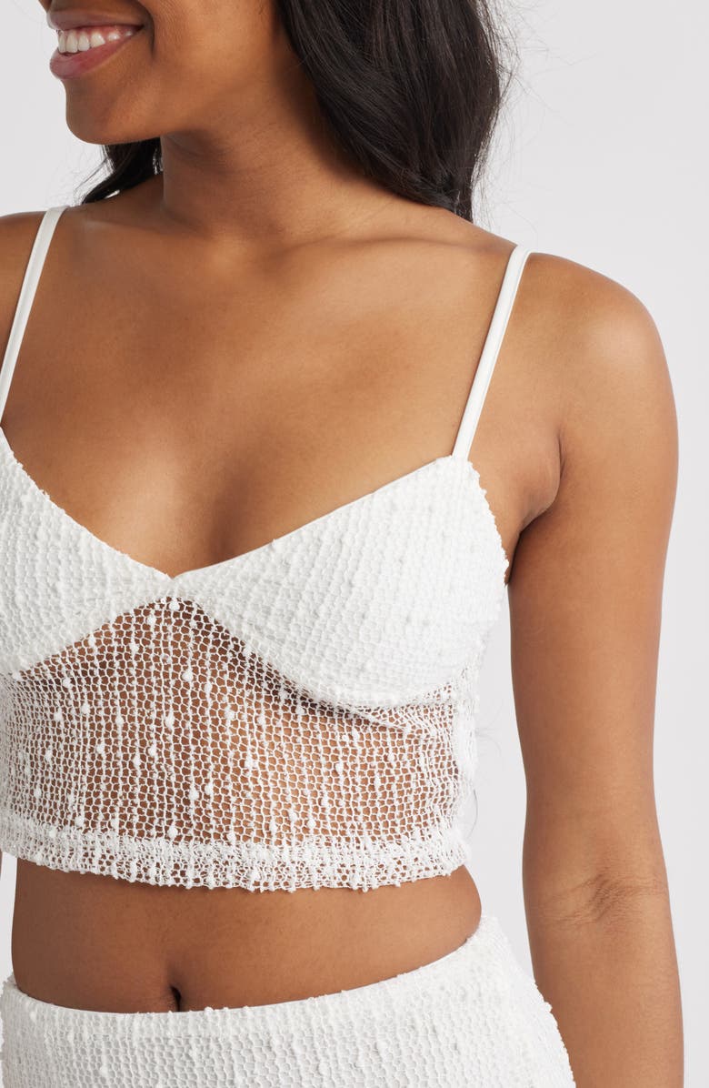 Princess Polly Aarti Openwork Camisole & Skirt Set, Alternate, color, White