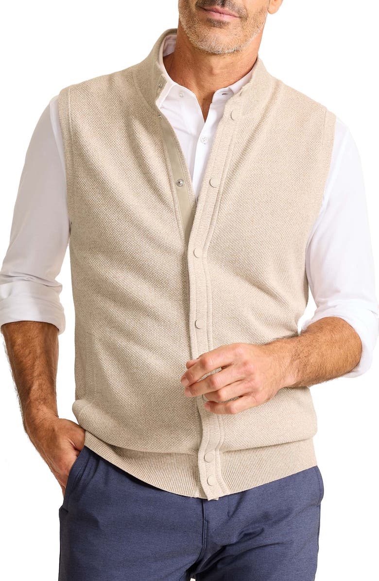 Tommy Bahama Coolside Course Snap Front Sweater Vest, Main, color,