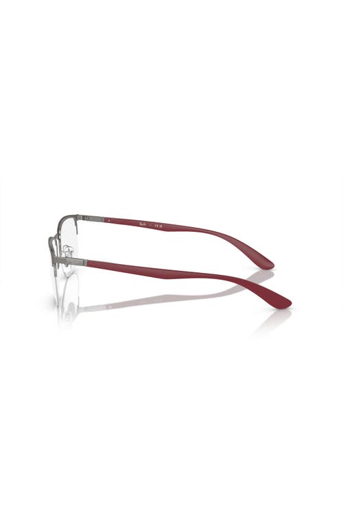 Ray Ban Ray-ban 53mm Irregular Optical Glasses In Metallic