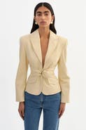 LAMARQUE Wiley | Leather Belted Blazer