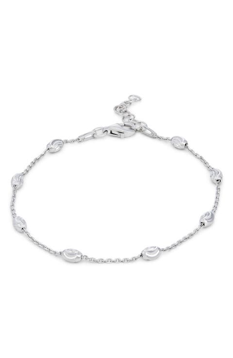Sterling Silver Bead Bracelet
