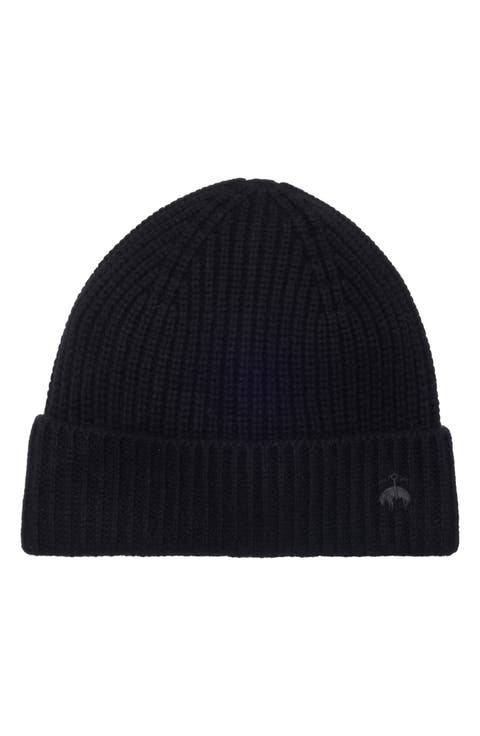 Wool & Cashmere Blend Knit Beanie