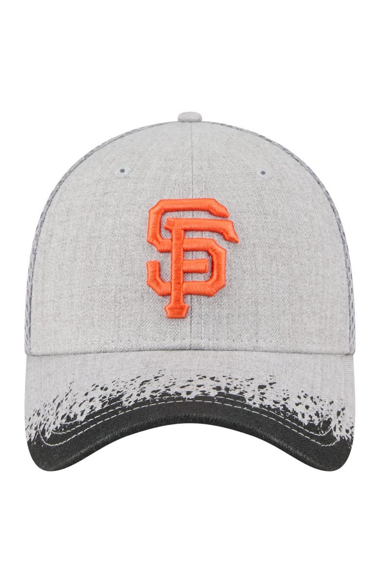 New Era Men's New Era Gray San Francisco Giants Visor Paint Splatter 39THIRTY Flex Hat, Alternate, color, Gray